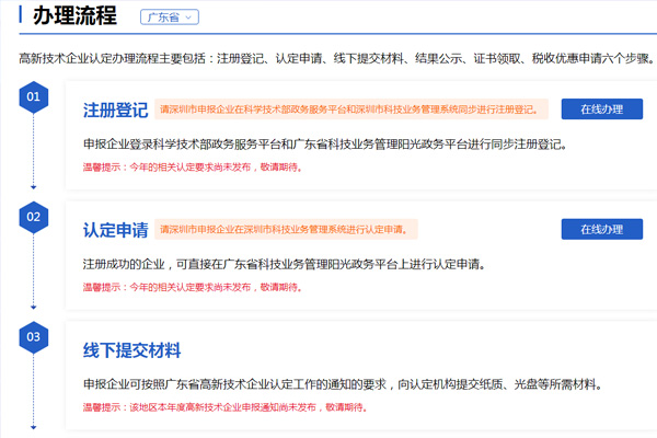 廣東省高新技術(shù)企業(yè)申報流程，詳細(xì)圖文介紹