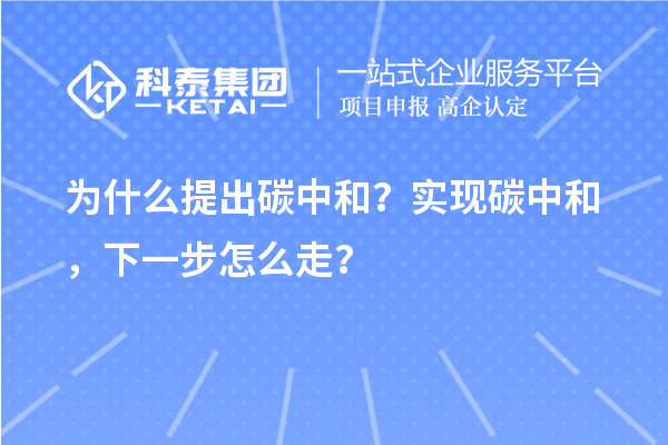 為什么提出碳中和？實現(xiàn)碳中和，下一步怎么走？