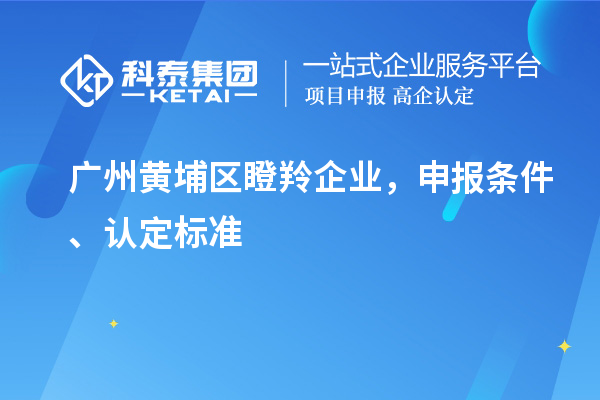廣州黃埔區(qū)瞪羚企業(yè)，申報條件、認(rèn)定標(biāo)準(zhǔn)