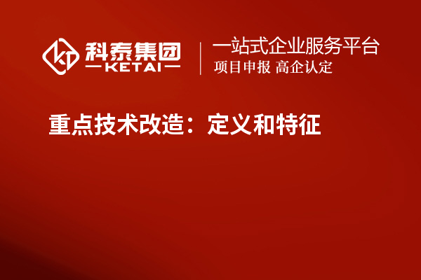  重點技術(shù)改造：定義和特征