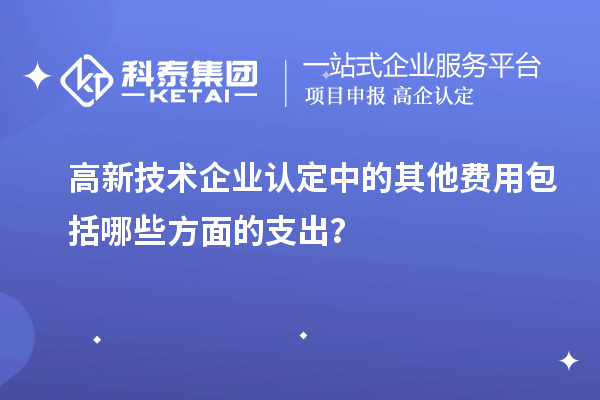 高新技術企業(yè)認定中的其他費用包括哪些方面的支出？