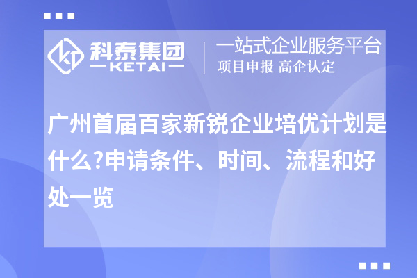 廣州首屆百家新銳企業(yè)培優(yōu)計(jì)劃是什么?申請(qǐng)條件、時(shí)間、流程和好處一覽