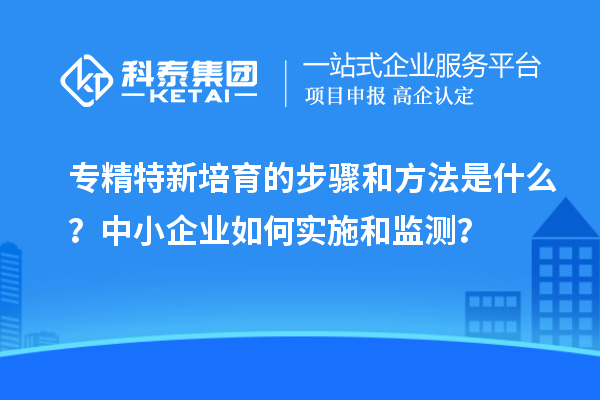 專精特新培育的步驟和方法是什么？中小企業(yè)如何實施和監(jiān)測？