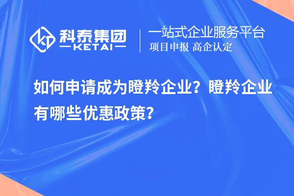 如何申請(qǐng)成為瞪羚企業(yè)？瞪羚企業(yè)有哪些優(yōu)惠政策？
