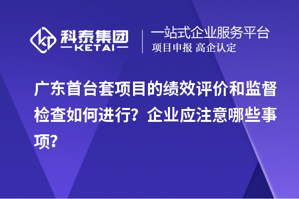 廣東首臺套項目的績效評價和監(jiān)督檢查如何進行？企業(yè)應注意哪些事項？