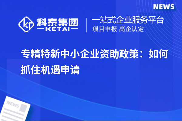 專精特新中小企業(yè)資助政策：如何抓住機(jī)遇申請(qǐng)