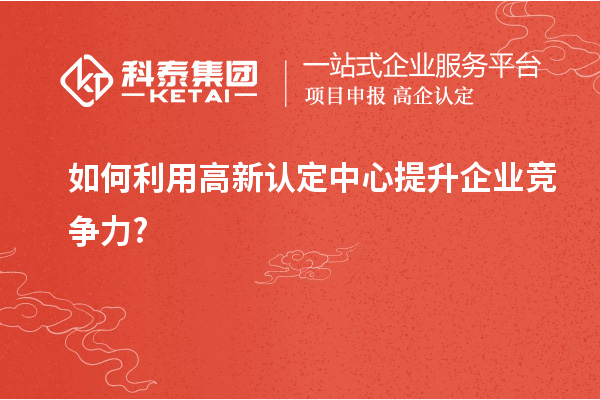 如何利用高新認(rèn)定中心提升企業(yè)競(jìng)爭(zhēng)力?