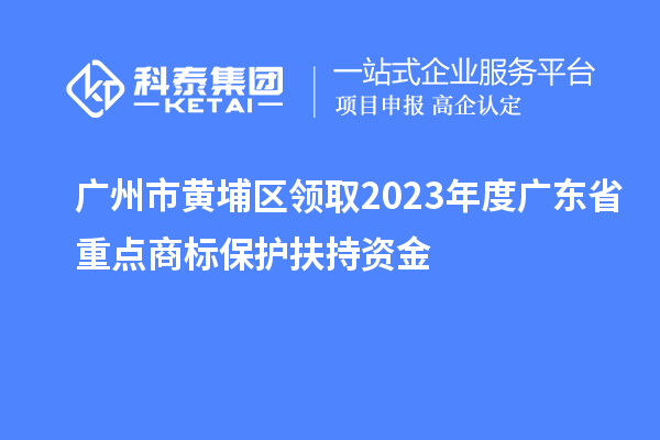 廣州市黃埔區(qū)領(lǐng)取2023年度廣東省重點(diǎn)商標(biāo)保護(hù)扶持資金